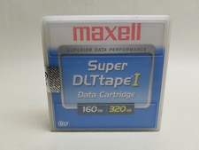 Cartouche de bande de données 1/2" Maxell 22921100 Super DLT Tape I 160 Go / 320 Go neuve