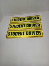 3 PCS STUDENT DRIVER MAGNET CAR SIGNS PLEASE BE PATIENT CAR BUMPER STICKER DECAL