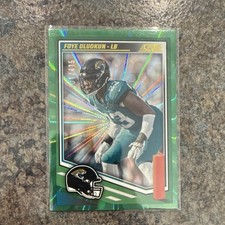 2025 Panini Score Green Parallel Foye Oluokun Jaguars Serial Numbered 401/415