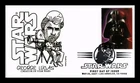 US COVER STAR WARS DARTH VADER FDC GEORGE LUCAS THERMOGRAPHED PANDA CACHET