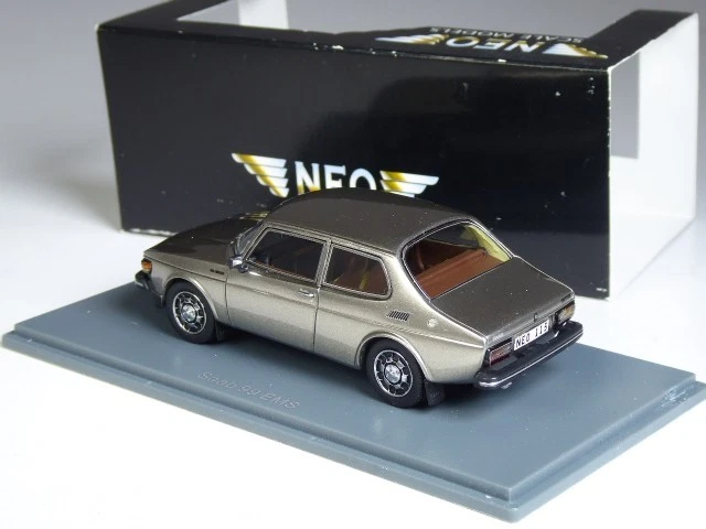 (KI-02-41) Neo Scale Models 43015 Saab 99 EMS anthrazit grau in 1:43 in OVP - Bild 2 von 2