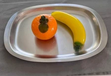 Vintage MCM SELANDIA Oval Stainless Steel Tray-Denmark