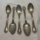 SET Of 5 Chantilly Pattern Teaspoons 107 Grams Marked Pat. 95 Sterling