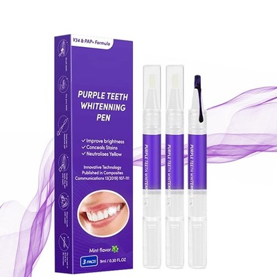 Zahnaufhellung Stift Teeth Whitening Pen Bleaching Set 3 Stück für weiße Zähne