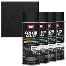 Satin Black Color Coat 12 Ounce Pack of 4 SEM Products 15243