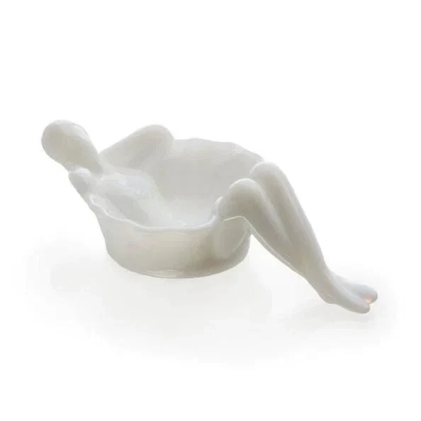 White Bathing Beauty Soap or Trinket Dish - Image 2 of 3