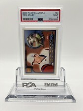 TOM BRADY 2000 PACIFIC AURORA  #84 ROOKIE CARD PSA 9 MINT PATRIOTS BUCS GOAT