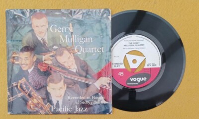 '' GERRY MULLIGAN QUARTET AT STORYVILLE ''RARE SUPER UK ORIG VOGUE EP - CHET BAKER