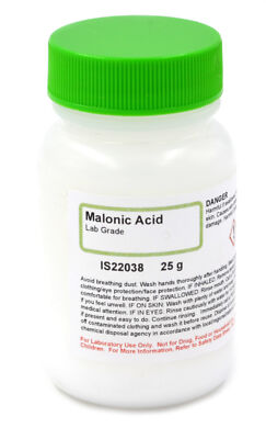 Lab-Grade Malonic Acid, 25g - The Curated Chemical Collection