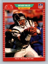 1989 Pro Set Anthony Miller ROOKIE CARD #363 - San Diego Chargers
