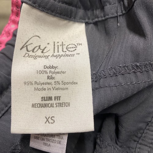 KOI Lite 721 Women's Peace Scrub Pant Charcoal Grey XS Slim Fit - Picture 6 of 14
