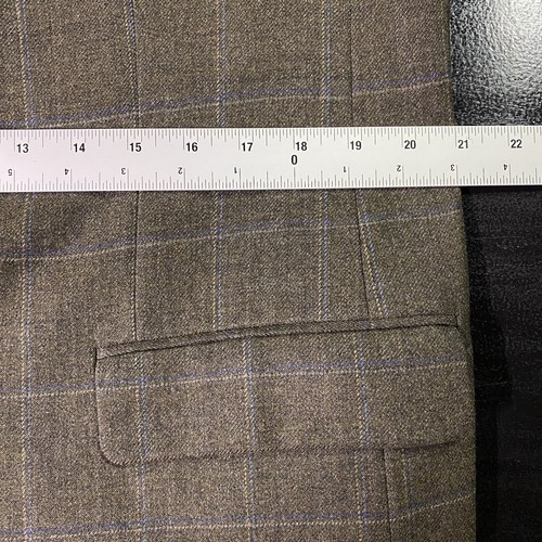 Burberry Kensington Sport Coat Men's 42R Olive Windowpane Wool Two Button - Picture 18 of 23
