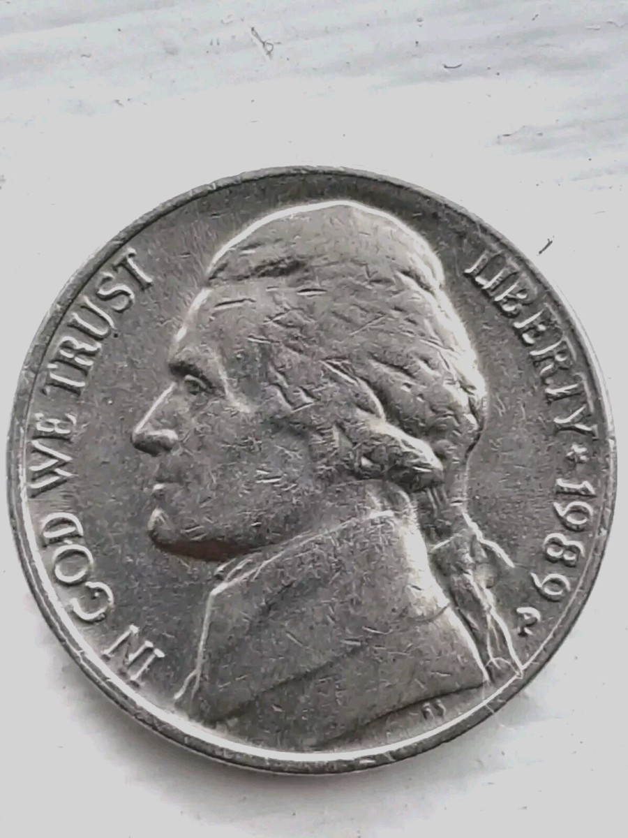 1989-P JEFFERSON NICKEL RARE CIRCULATED NICE RPM DDO ERROR