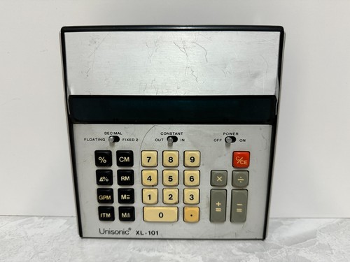 vintage 1970s Unisonic XL-101 Electronic Desktop Calculator VFD display 70s - 第 1/9 張圖片
