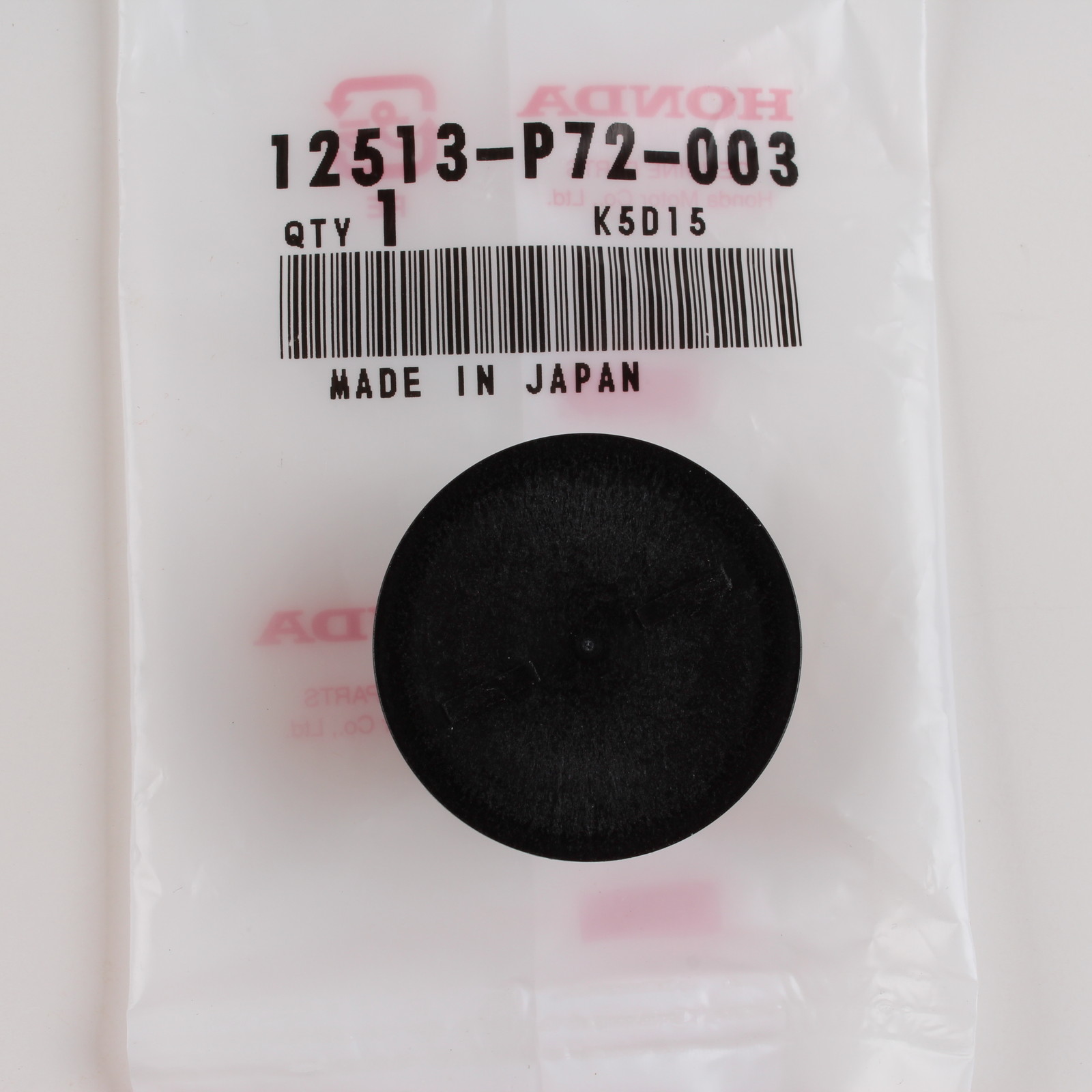 Genuine OEM Honda Engine Cylinder Head Cam Plug 12513P72003