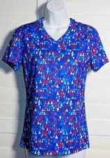 Reel Legends Triangle Print Rash Guard Top Size XS NWOT