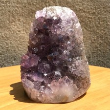 690G Natural Amethyst Geode Crystal Specimen Freeform Energy Healing Reiki
