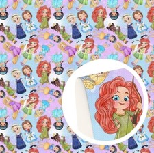 Princess Kids Girls FAUX LEATHER SHEET 8" x 12" PRINTED 1218711 Smooth