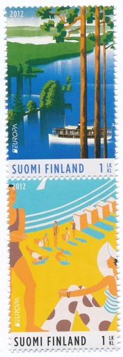 Finland 2012 MNH Set of 2 Stamps - EUROPA CEPT - Visit Finland - Tourism