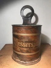 Rare Primitive German Messerspuler (Knife Winder) Tin 11-1/2” H Original Paint