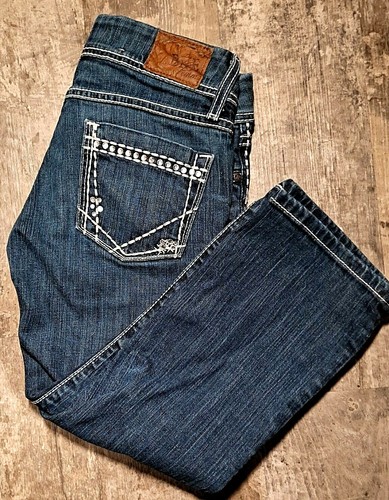 BKE Buckle Starlite Blue Jean Capris 