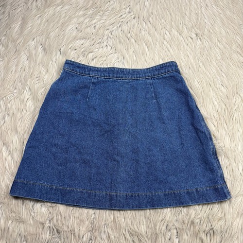 American Apparel Women's S Medium Wash Denim Mini Skirt - Picture 4 of 4