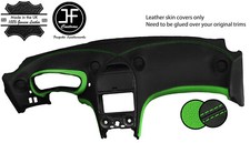 SCHWARZ GR?N LEDER ARMATURENBRETT ABDECKUNG  F?R TOYOTA CELICA MK7 99-06