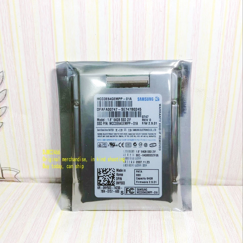 Samsung 64GB (1.8''64GB SSD-ZIF) 1.8 "CE hard drive for Sony vider - Image 2 of 4