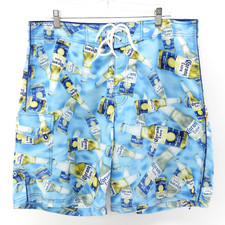 Corona Extra Beer Swim Shorts Size 36 Novelty Swim Trunks Men's Swimwear