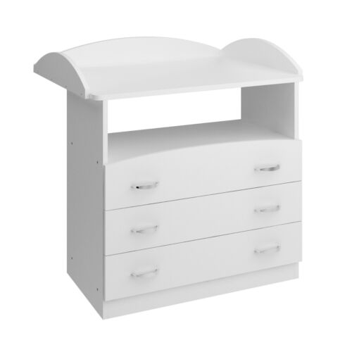 Infantastic® Wickelkommode Weiß Wickelschrank Wickeltisch Aufsatz Baby Kommode - Bild 10 von 12