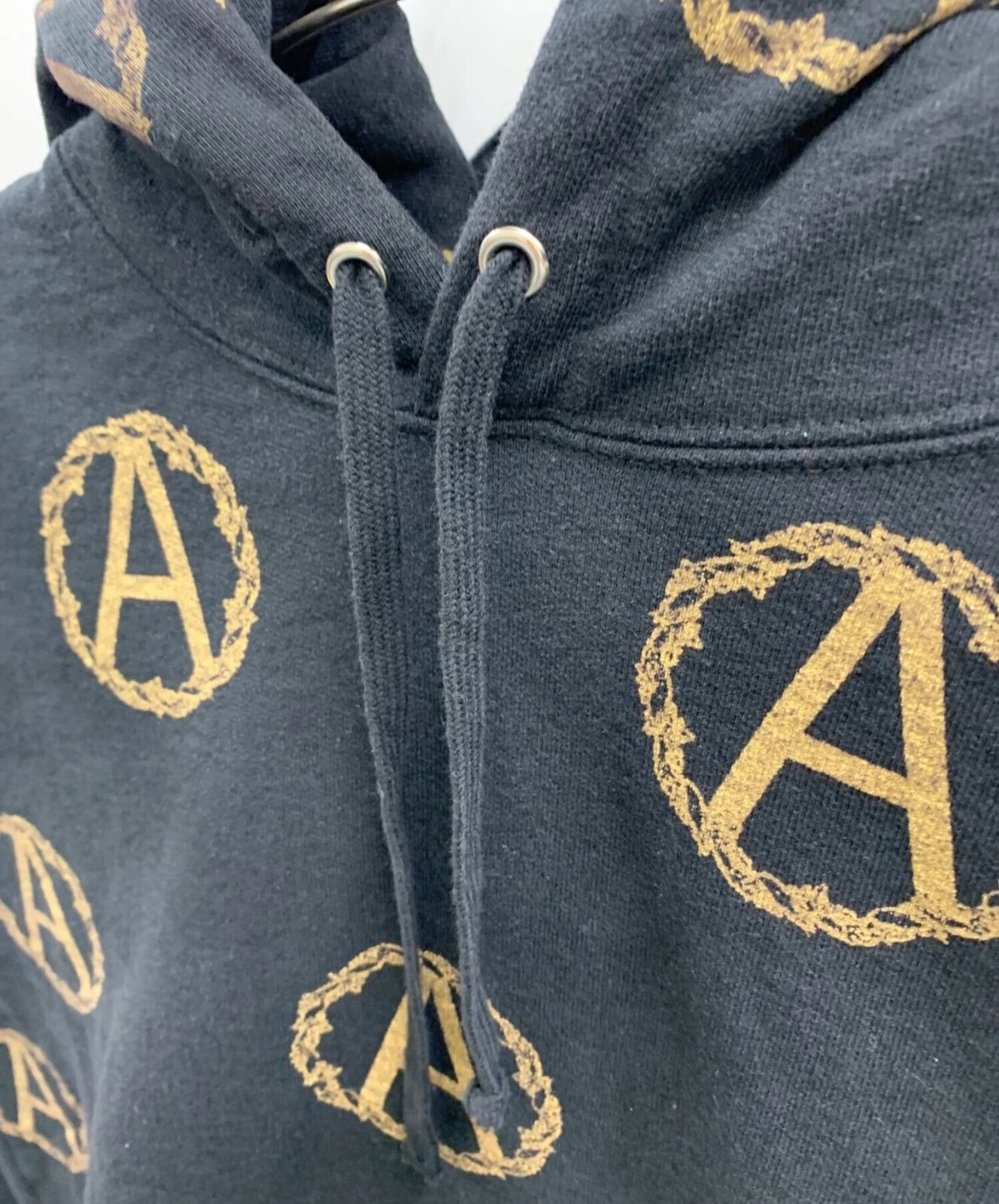 Felpa con cappuccio SUPREME × UNDERCOVER logo nero oro taglia M