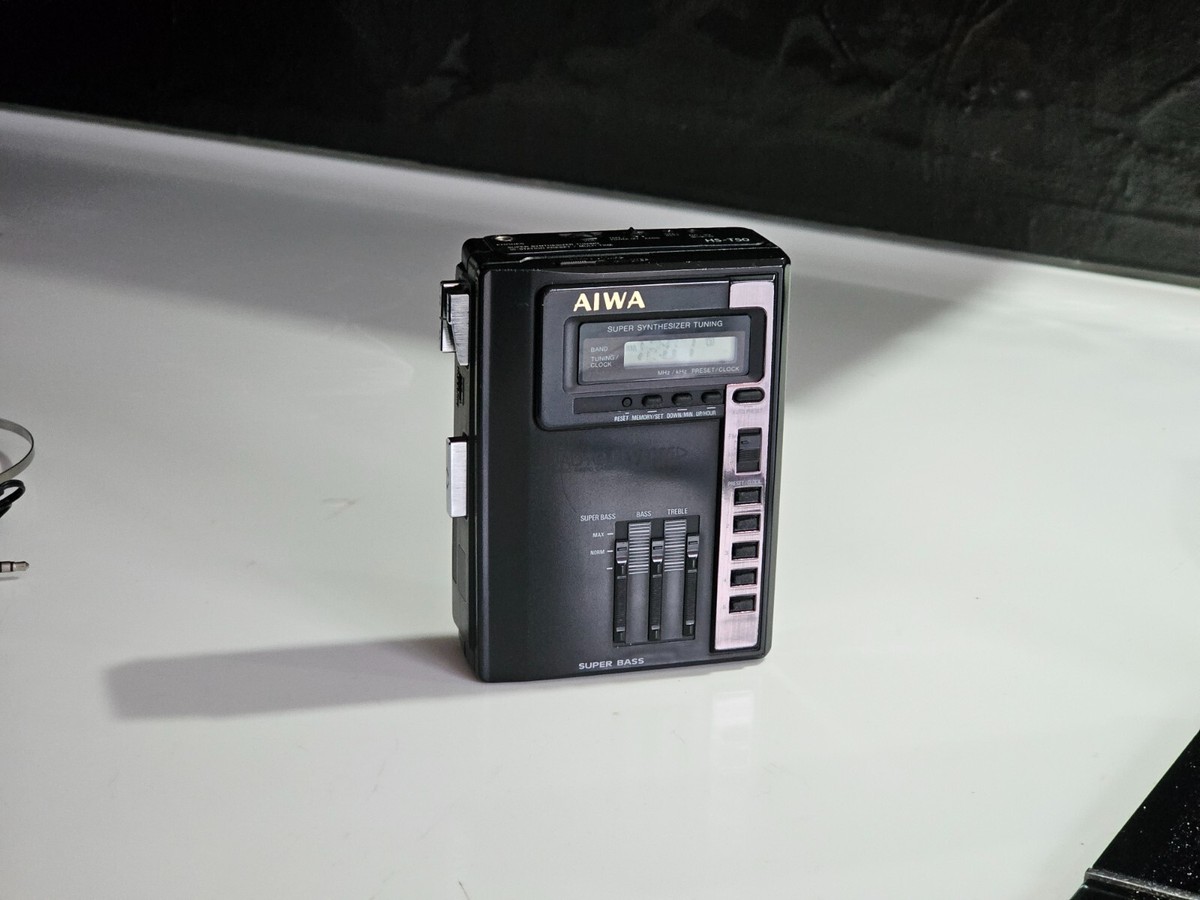Baladeur Cassette Aiwa HS-T50 Vintage Avec Notice – état Correct