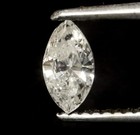 loose marquise diamond Natural fancy cut .46ct  6.9x3.8x2.1mm I1 I estate — photo 3