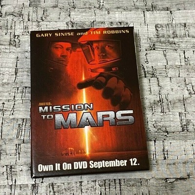 Mission To Mars Movie Dvd Release Pin Button Promo 3 5 X 2 5 Ebay
