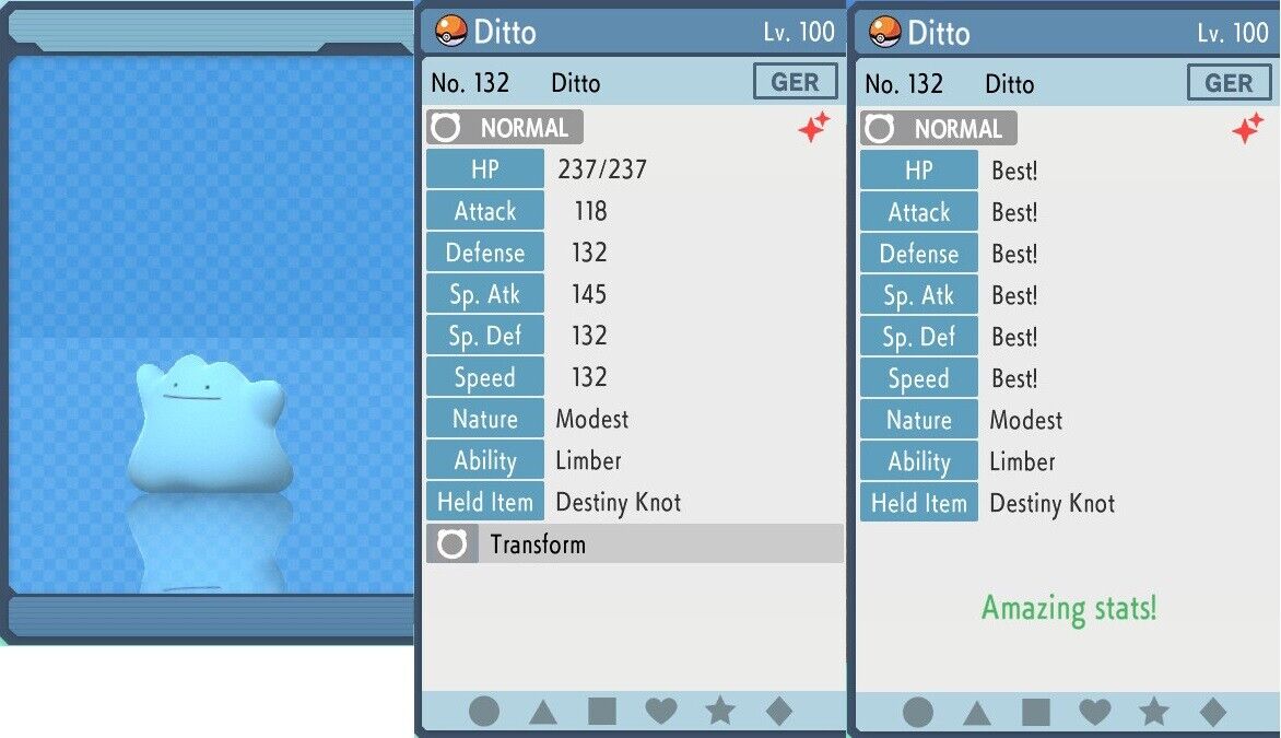 National Sinnoh Pokedex 489 Flawless & Shiny & H.A. Pokemon BDSP  --->Description