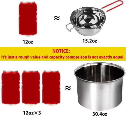 Versatile Double Boiler for Chocolate, Butter, and Candle Making – 450/900ml - Picture 7 of 9