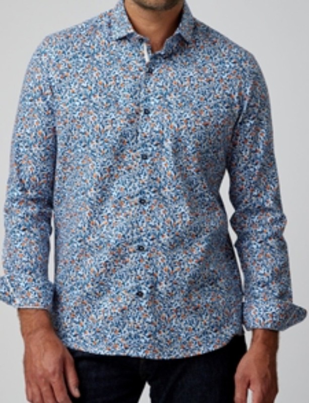 Cactus Man By Ricky Singn Men'S Long Slevees Print Shirt, Size M.