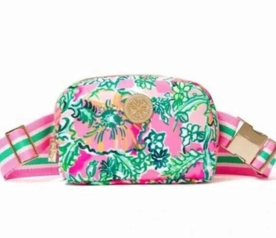 Lilly Pulitzer GWP Belt Bag Soleil Pink Perfect Poppy