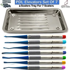 Dental Surgical PDL Elevators Tooth Extracting Extraction With Scaler Hold Tray