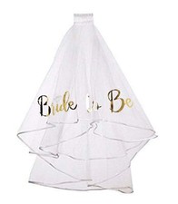 UCITY Gold Print Bride to be Veil for Bachelorette Party Supplies Bridal Show...