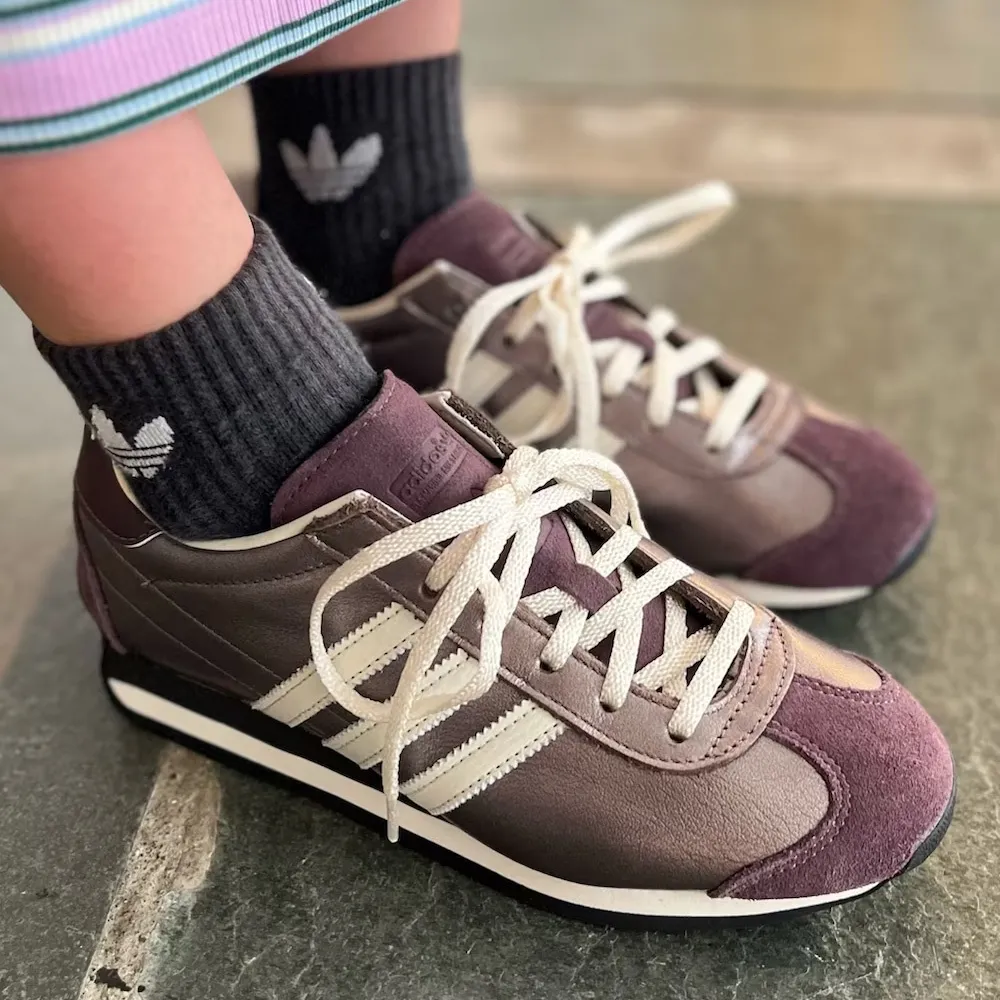 adidas gazelle silver green womens Samba Lux 'Maroon' Sneakers