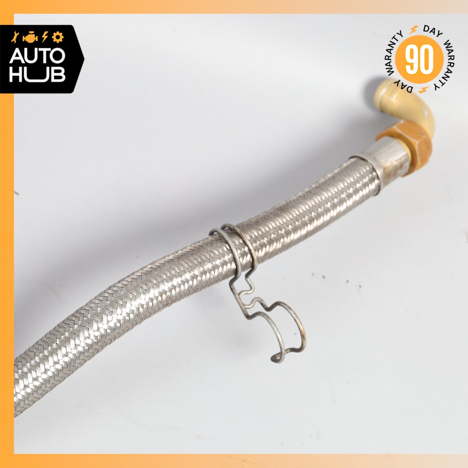 05-07 Maserati Quattroporte M139 F1 Engine Heat Exchanger Oil Feed Line OEM
