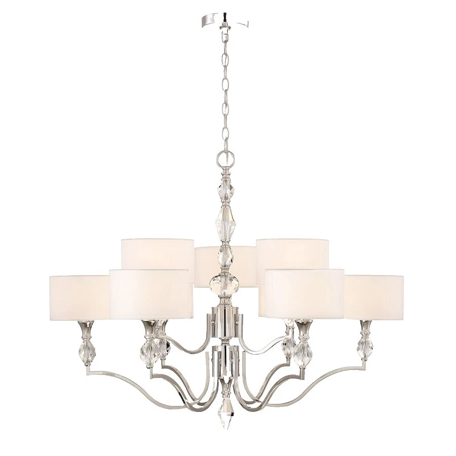 Candelabros y accesorios de techo cromados para fuente de diseño