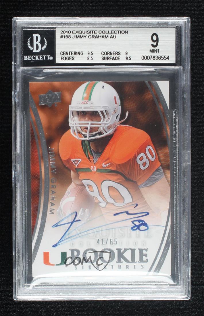 Jimmy Graham UD Exquisite Collection #158 Autograph