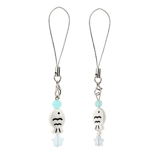 Cute Little Fish Phone Lanyard Cartoon Taiyaki Beaded Mobile Phone Chain