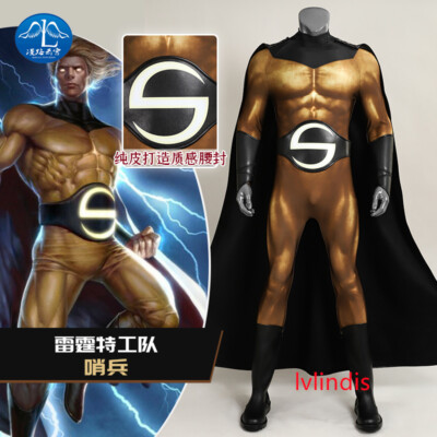 Marvel Comics Sentry Robert Reynolds Costume Men Jumpsuits Bodysuit Cosplay Prop