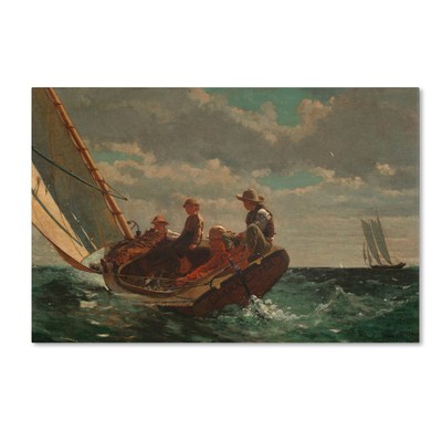 Breezing Up ''A Fair Wind'' 1873-76 Artwork by Winslow Homer, 22 by 32-Inch