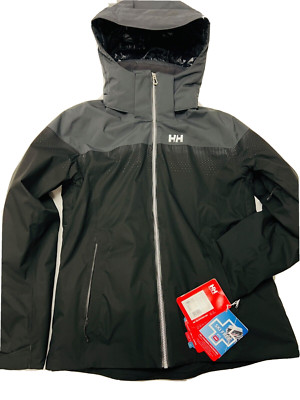 Helly Hansen Motionista Ski Jacket NWT Sz XL Lifaloft Recco Waterproof Black