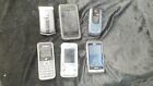 6 Vintage Untested Cell Phones Some Flip Top Being Sold For Parts Lg Samsung