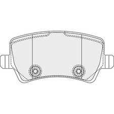 Brake Pads Set For Volvo S60 MK2 D3 Rear Apec Blue 30671574 30671575 30742491